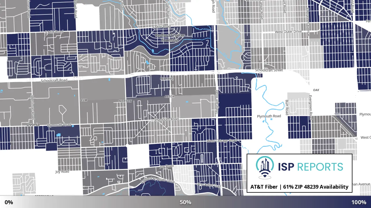 48239, MI map of internet availability