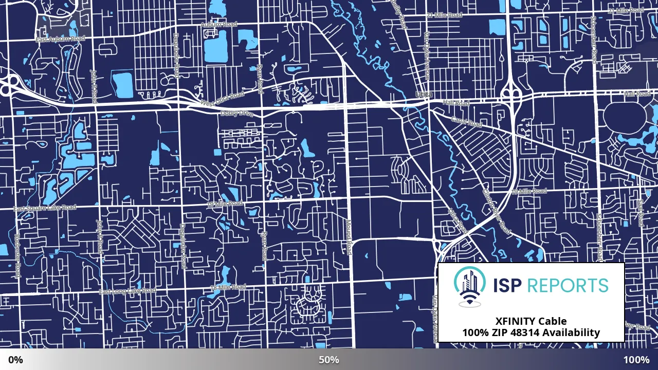 48314, MI map of internet availability