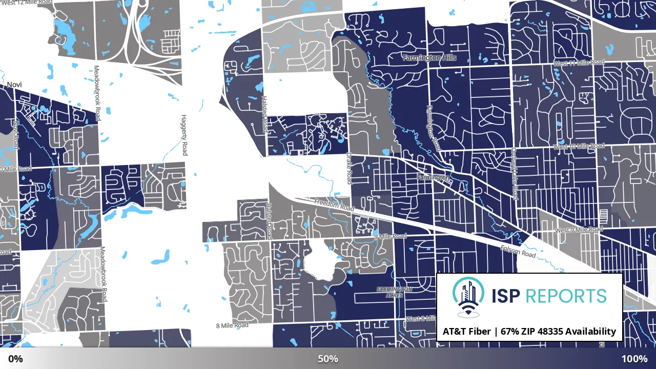 48335, MI map of internet availability