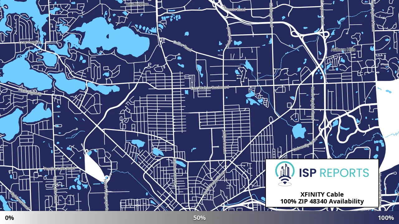 48340, MI map of internet availability