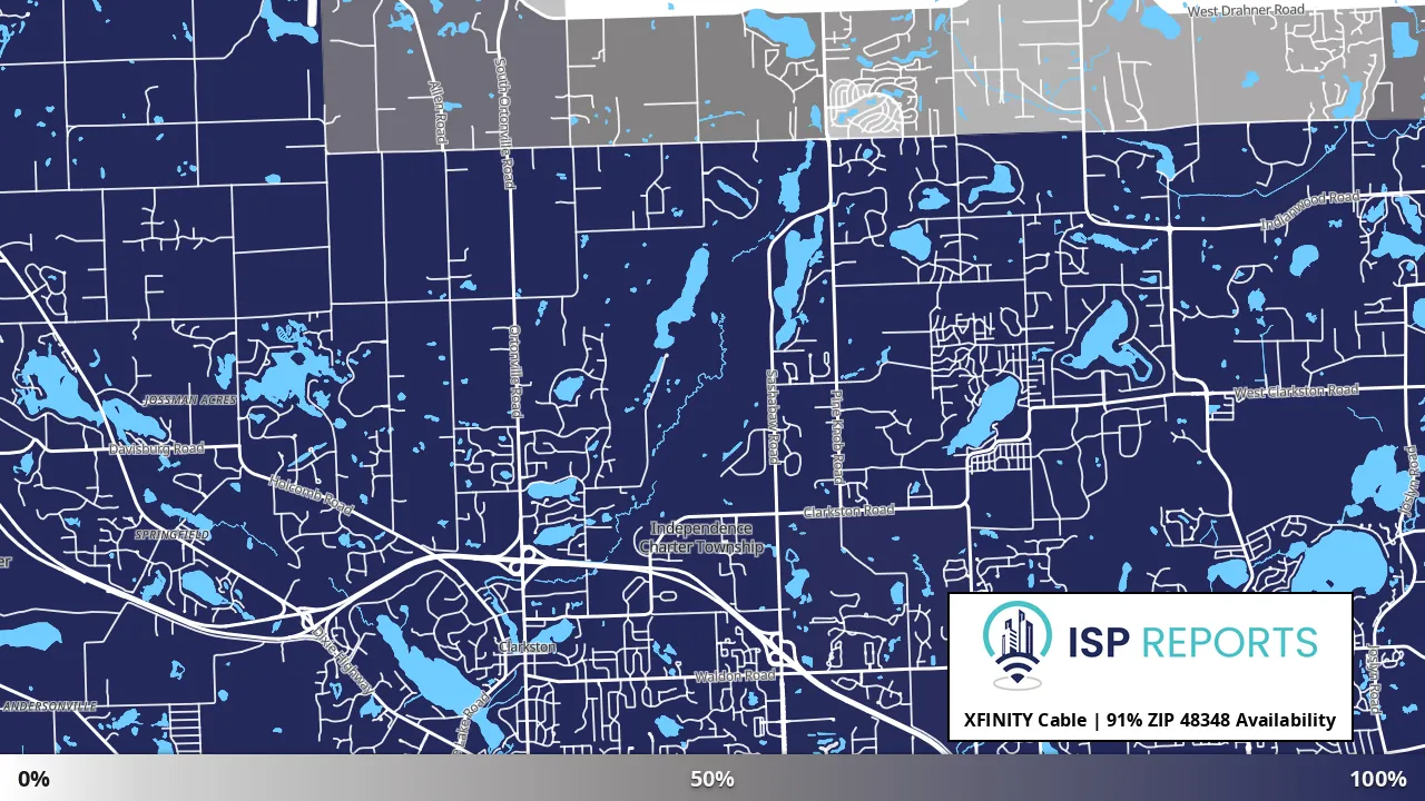 48348, MI map of internet availability