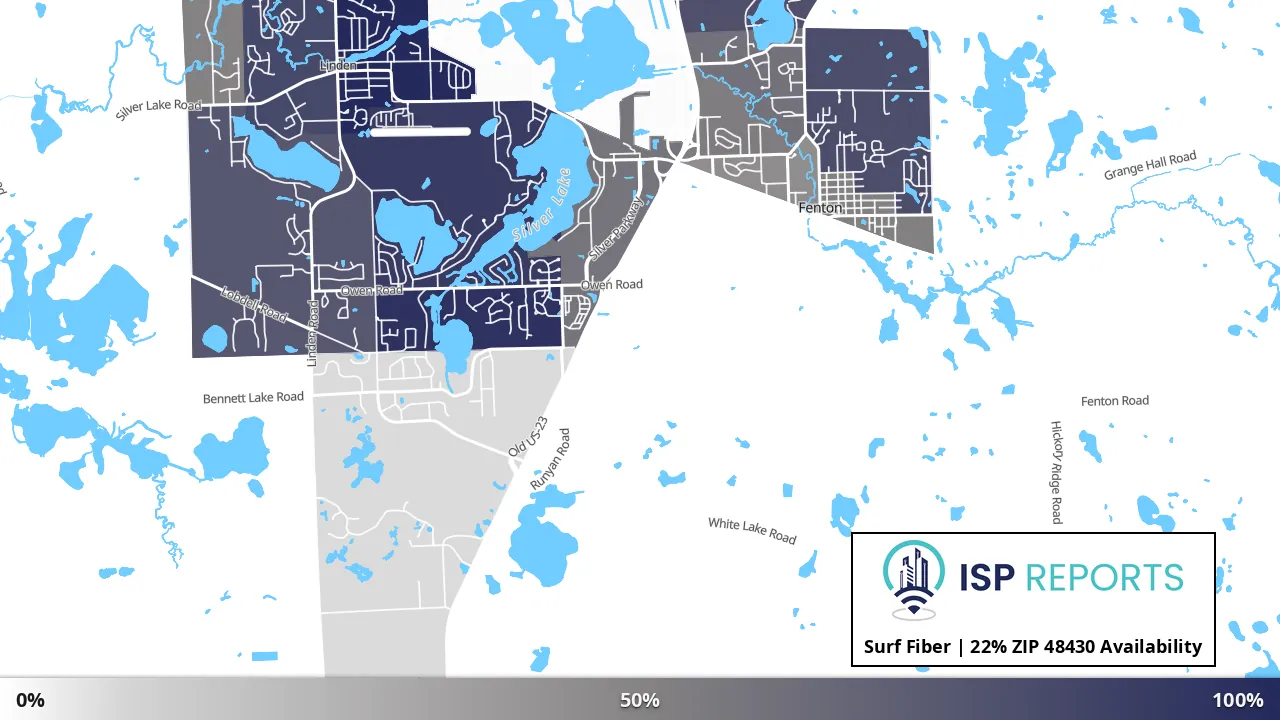 48430, MI map of internet availability