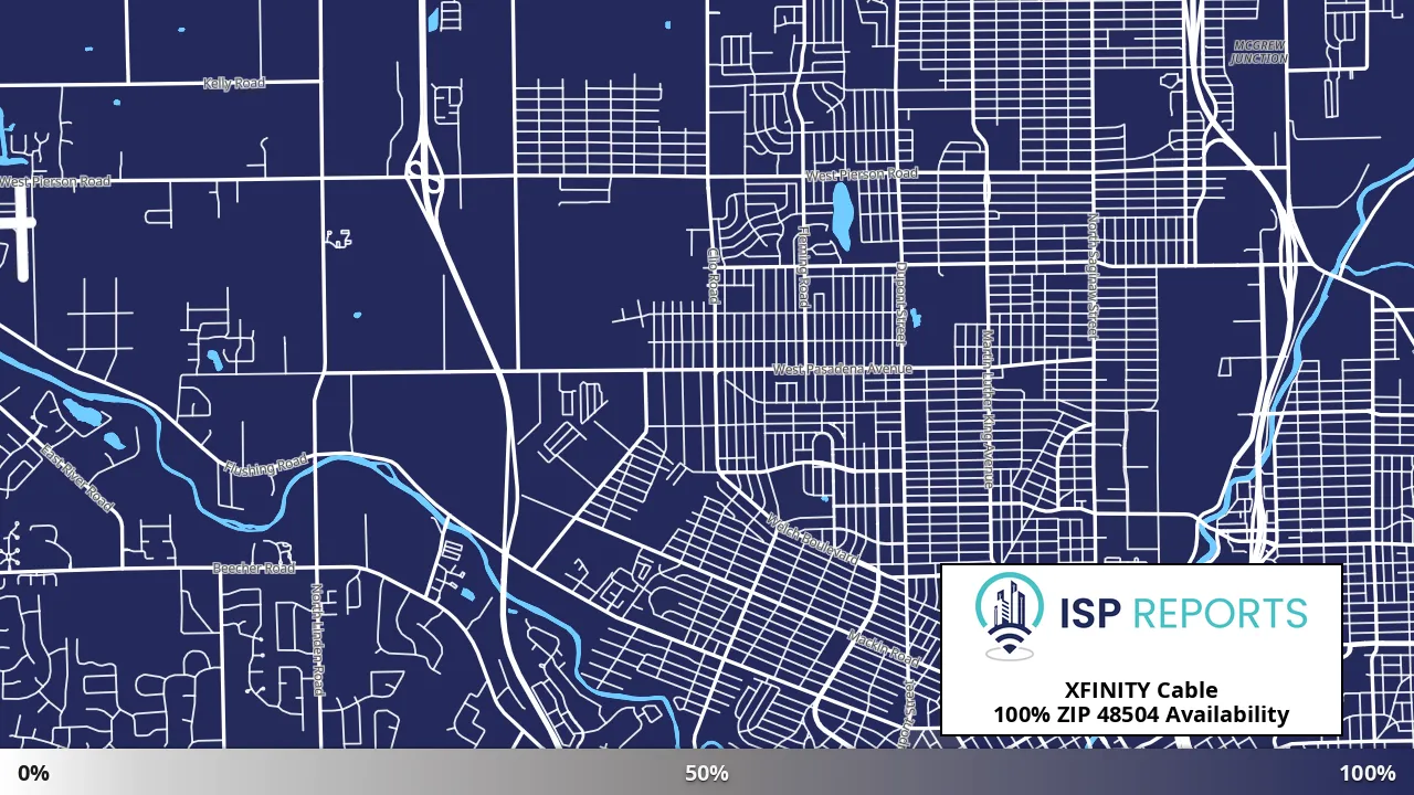 48504, MI map of internet availability
