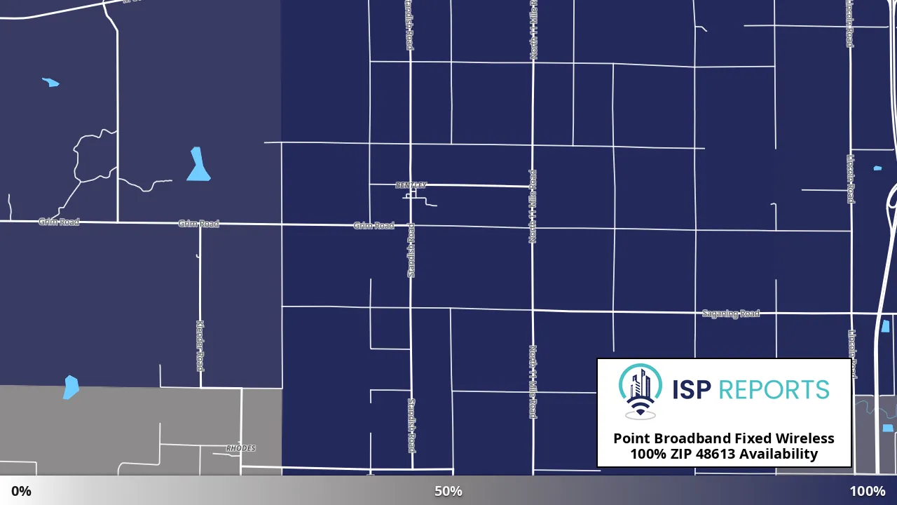 48613, MI map of internet availability