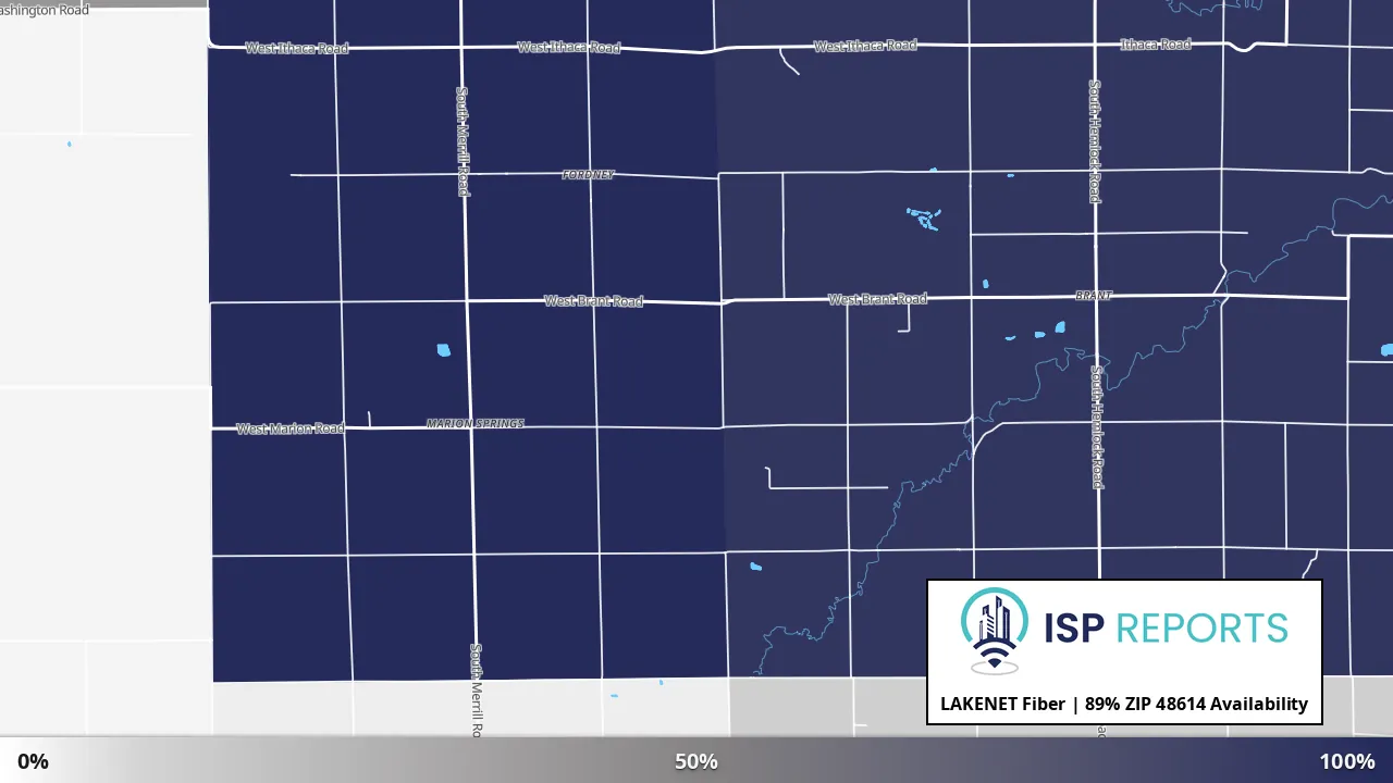 48614, MI map of internet availability