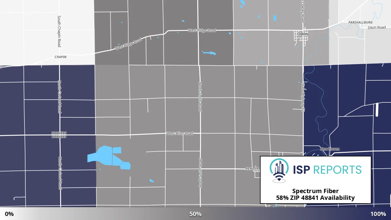 48841, MI map of internet availability