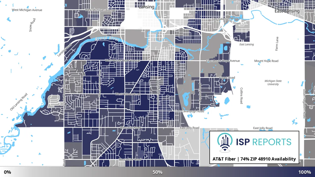 48910, MI map of internet availability