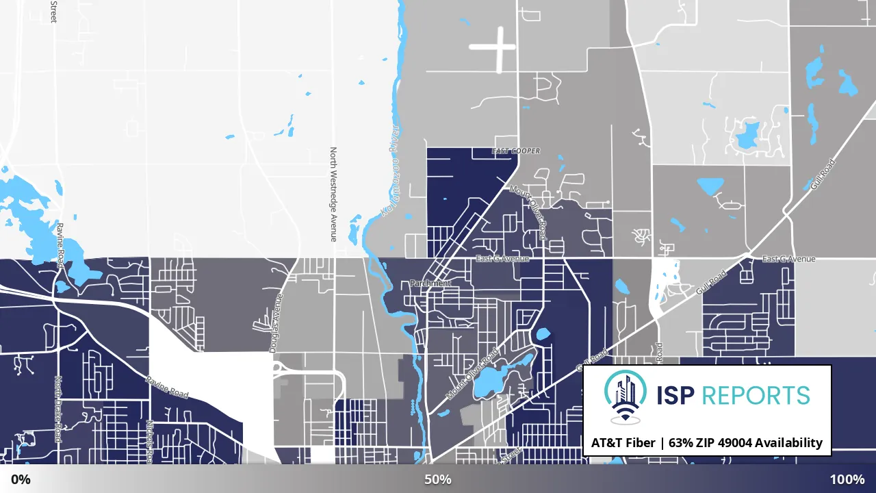 49004, MI map of internet availability