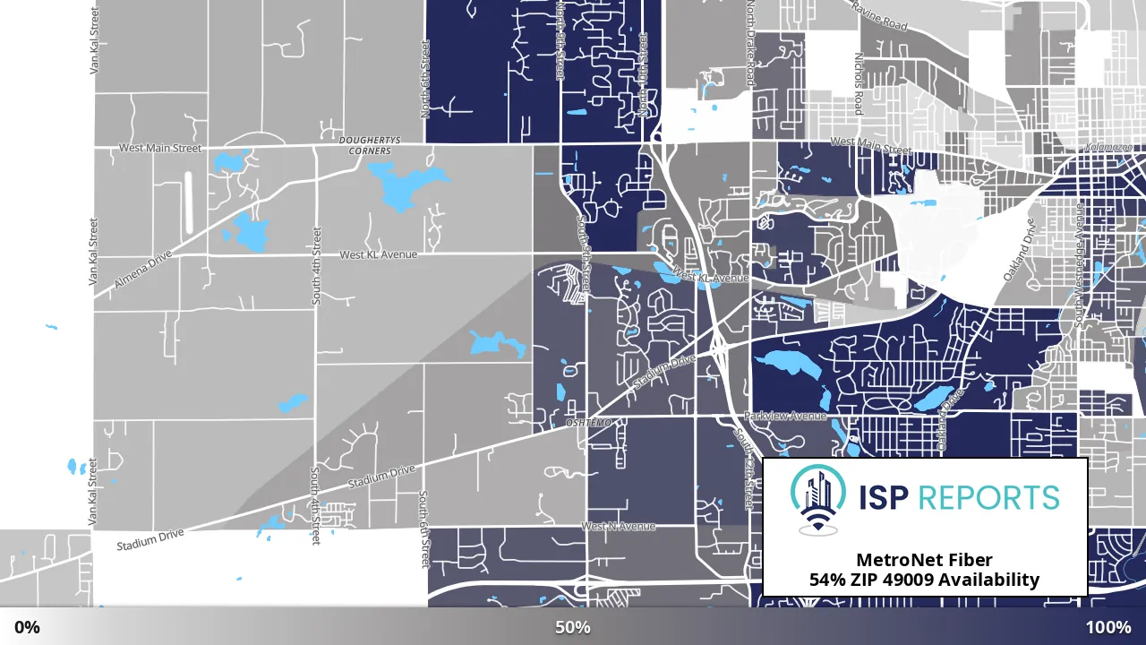 49009, MI map of internet availability