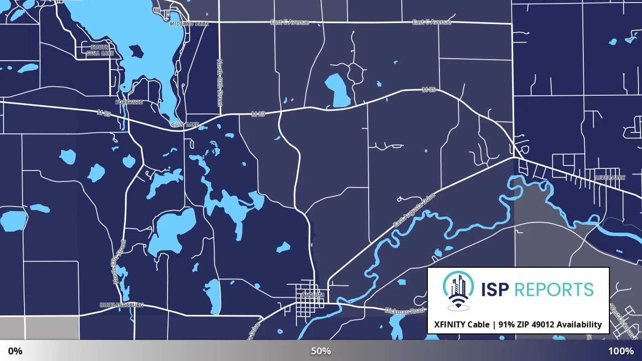 49012, MI map of internet availability