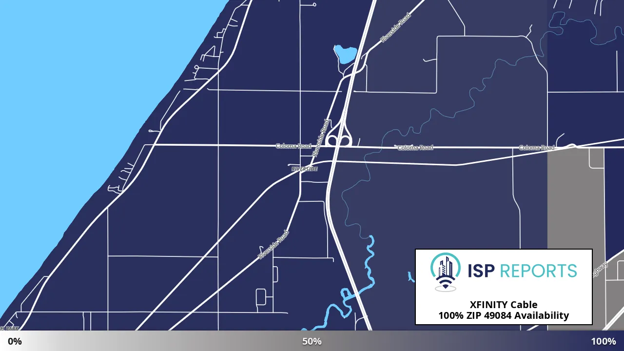 49084, MI map of internet availability