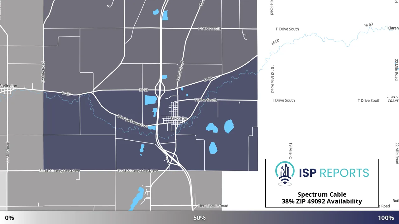 49092, MI map of internet availability