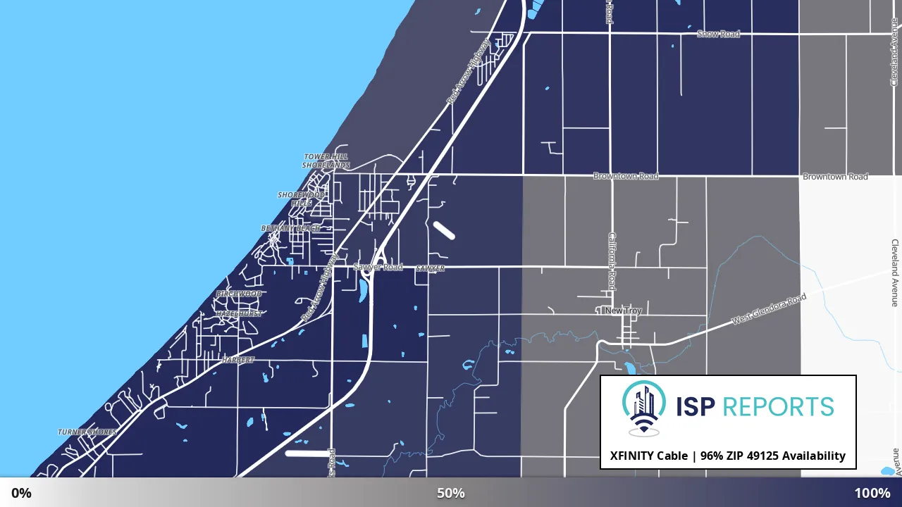 49125, MI map of internet availability