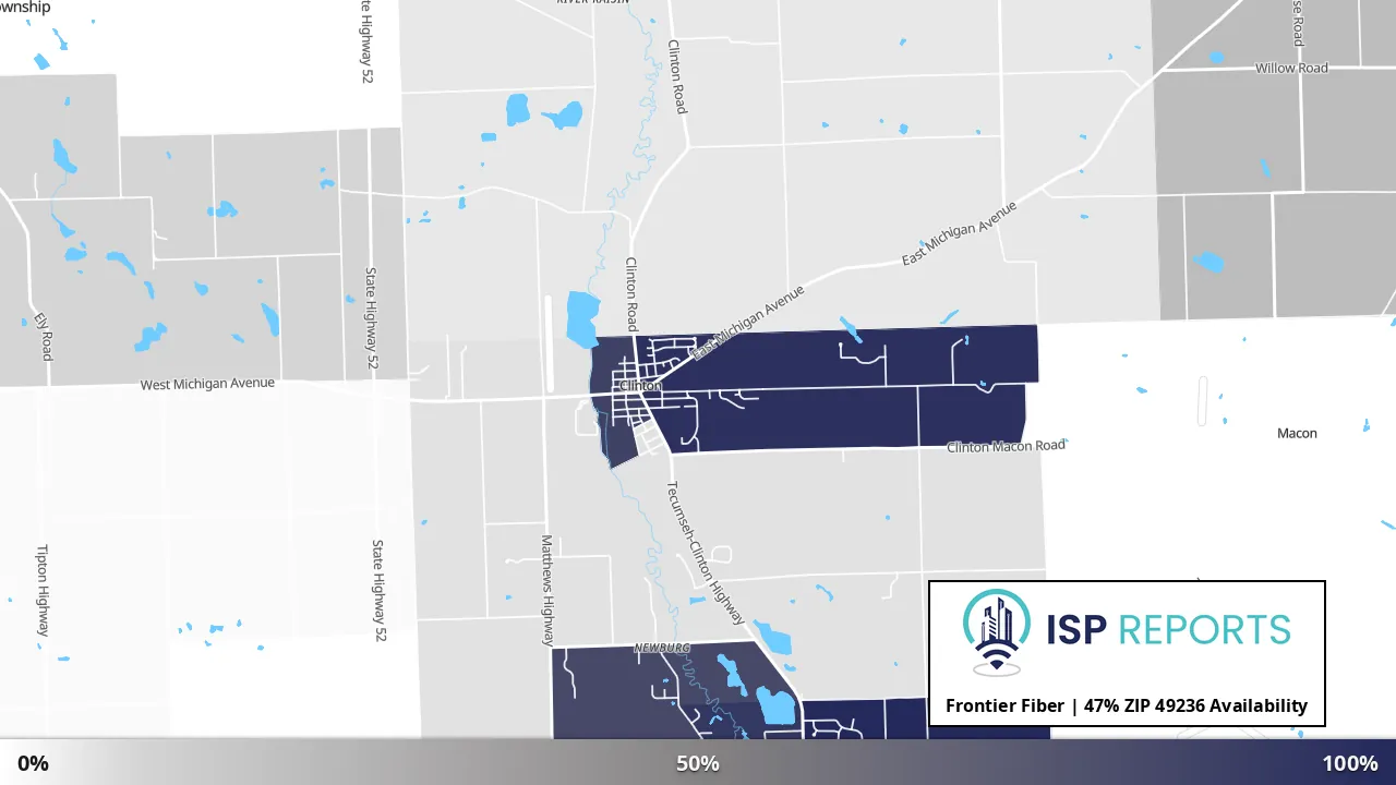 49236, MI map of internet availability