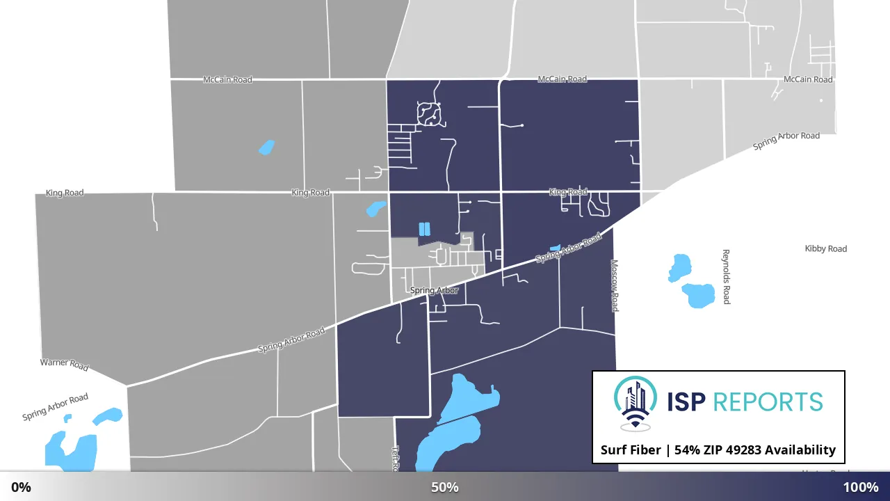49283, MI map of internet availability