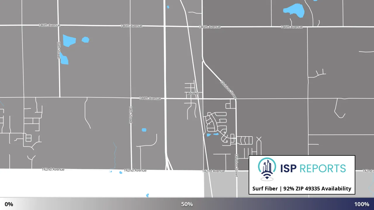 49335, MI map of internet availability