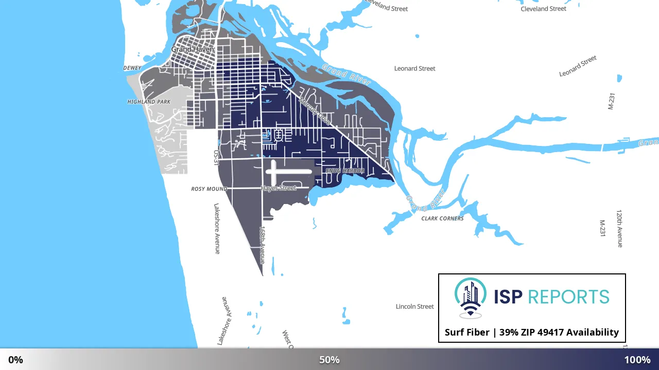 49417, MI map of internet availability