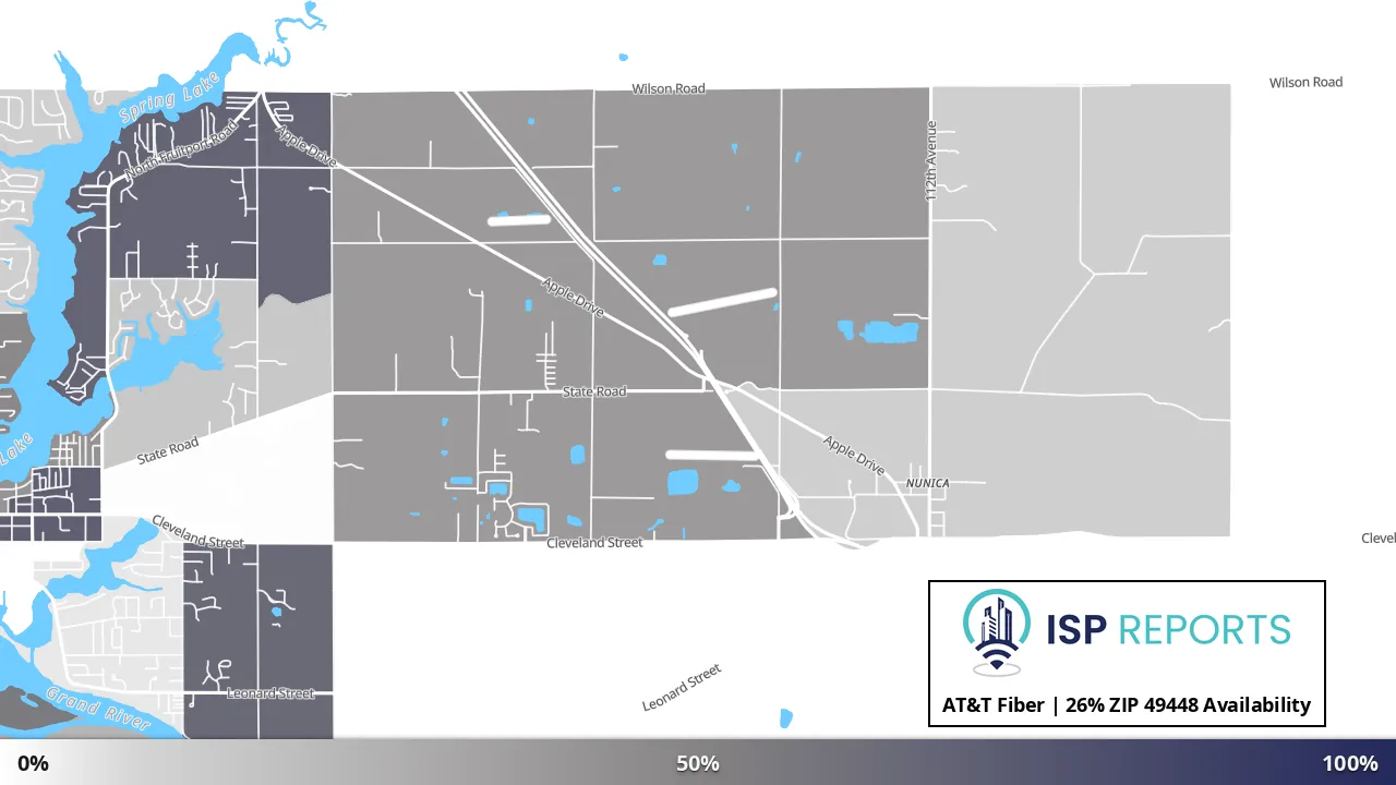 49448, MI map of internet availability
