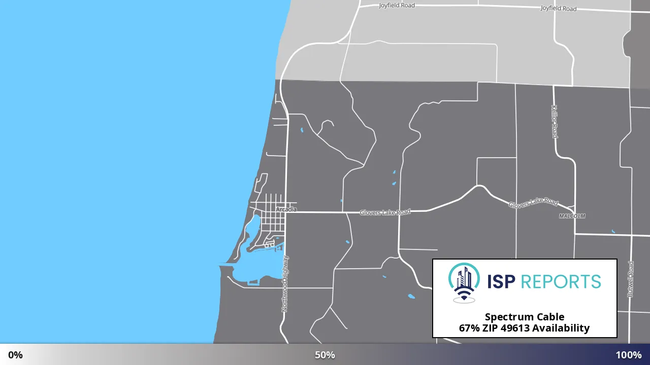 49613, MI map of internet availability