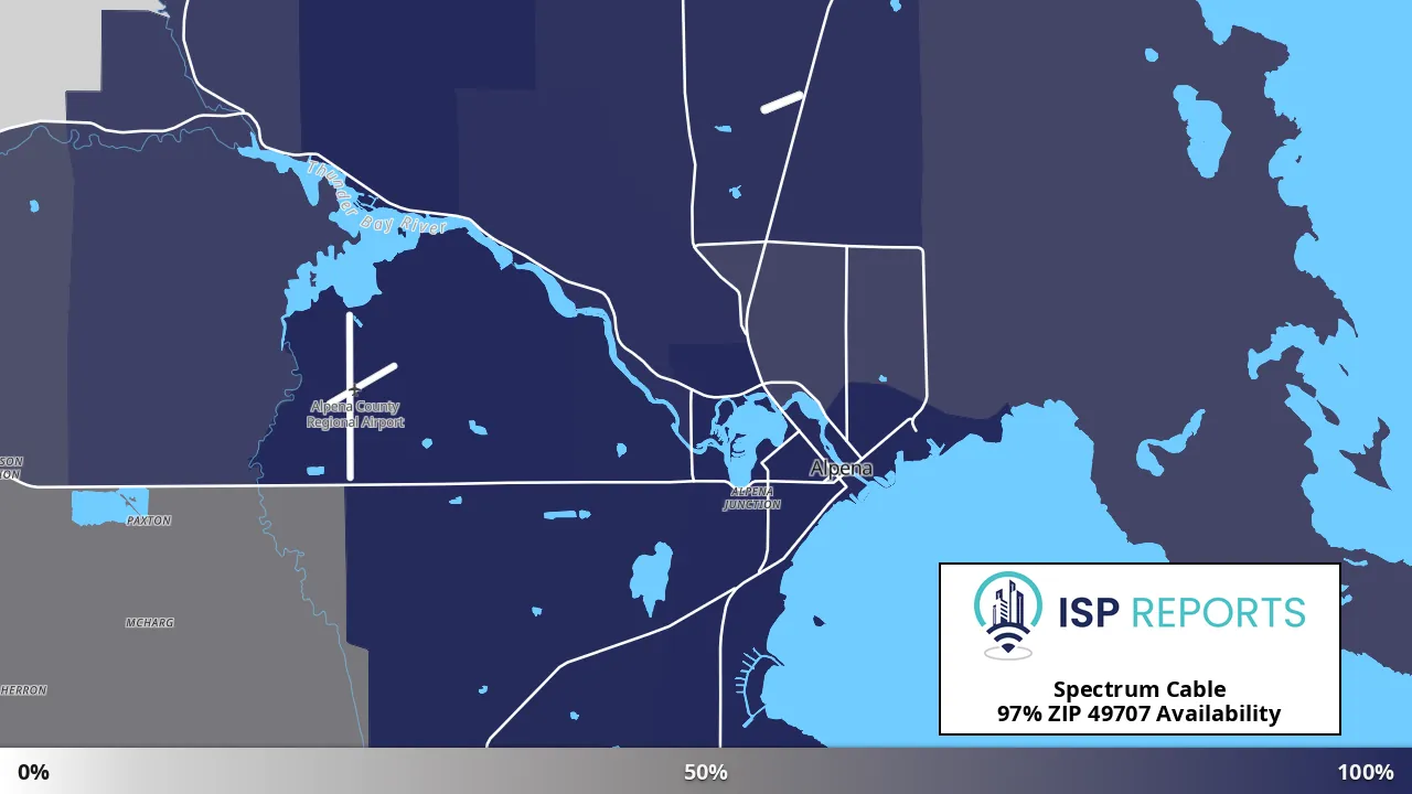 49707, MI map of internet availability