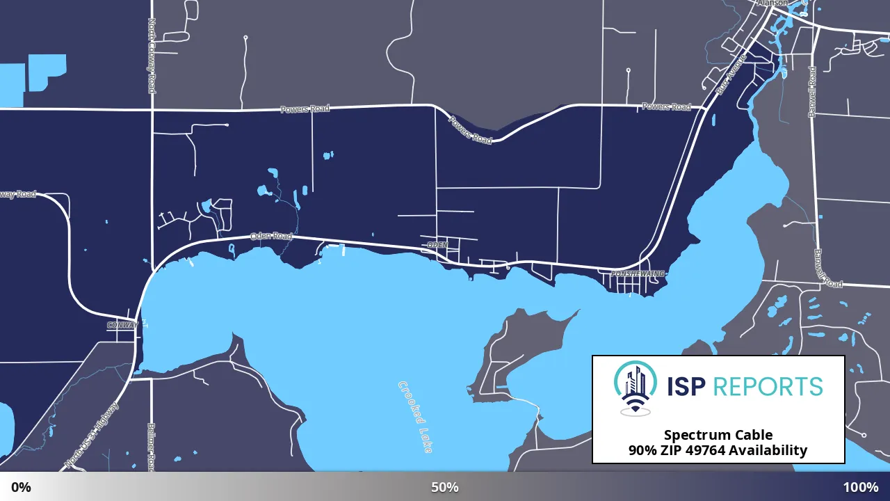 49764, MI map of internet availability
