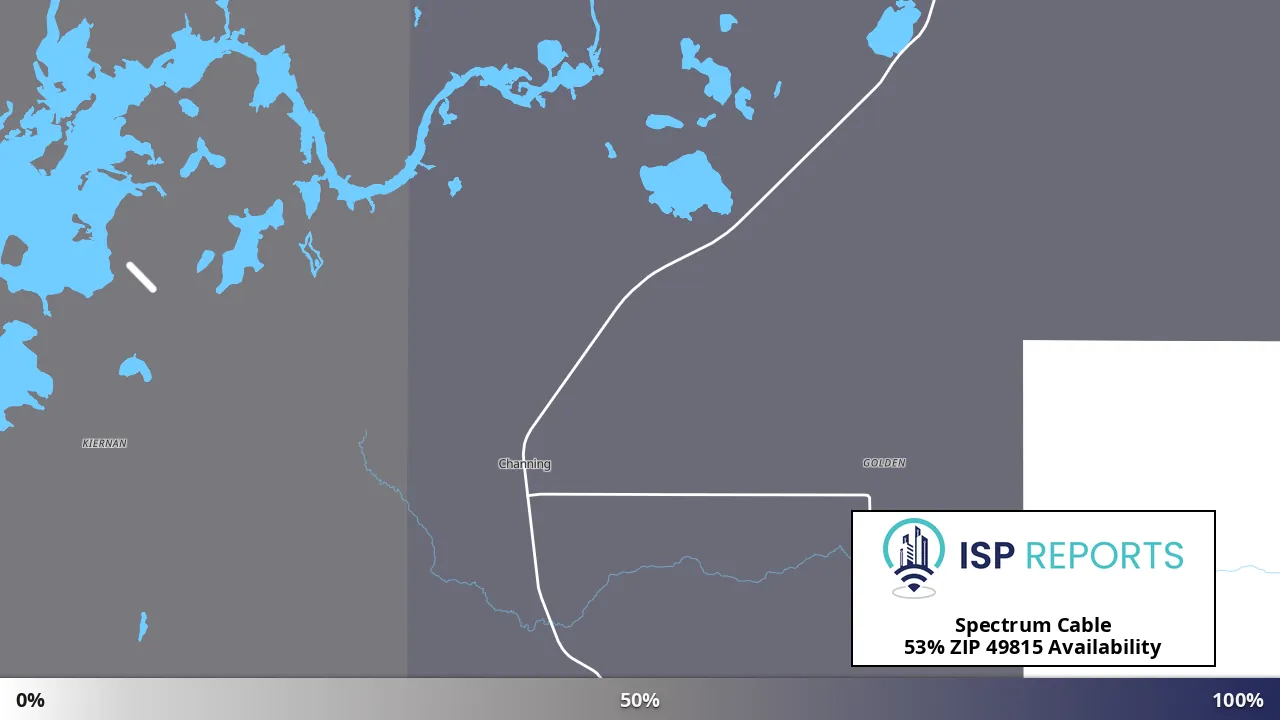 49815, MI map of internet availability