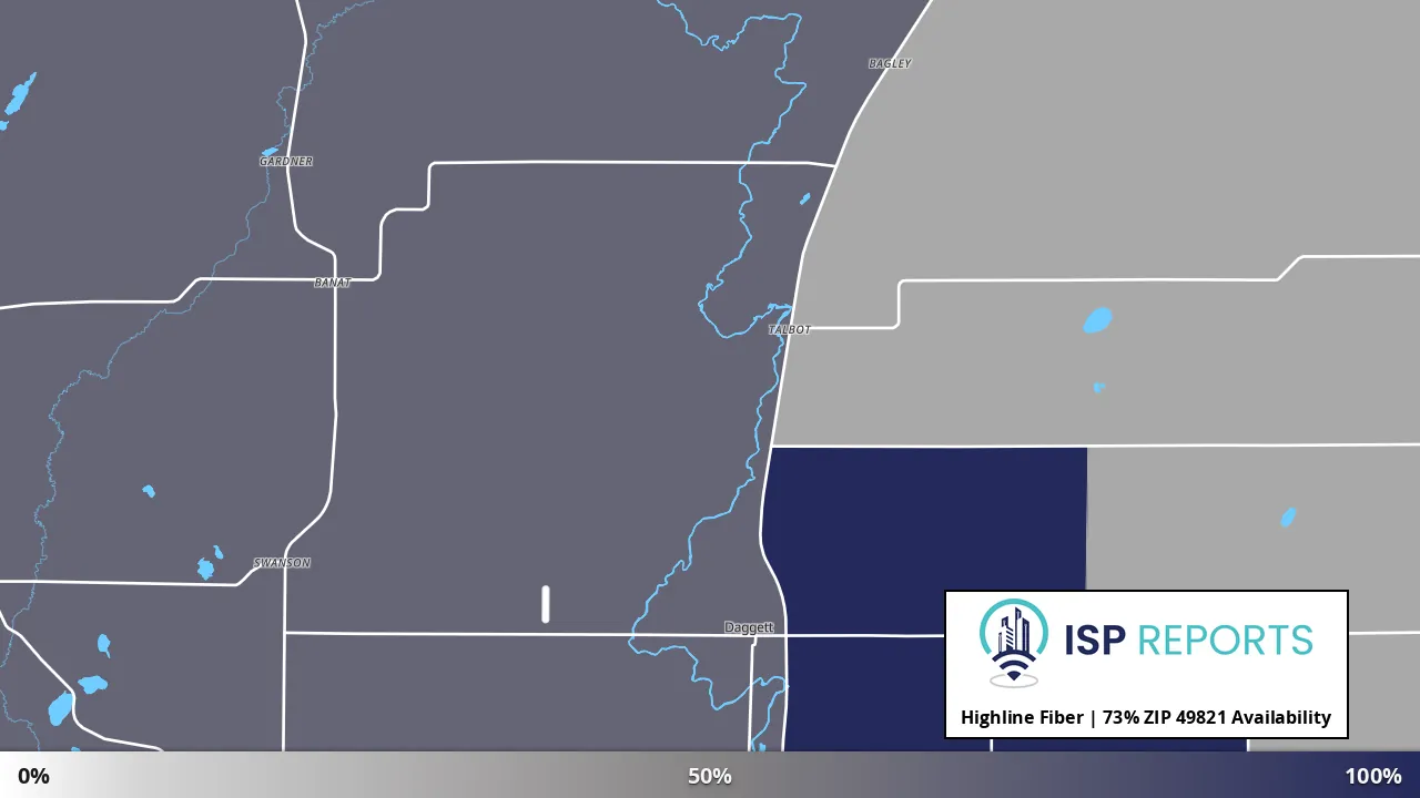 49821, MI map of internet availability