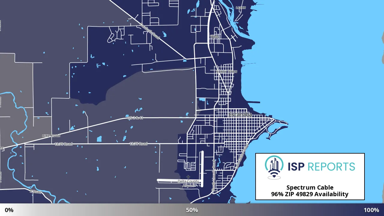 49829, MI map of internet availability