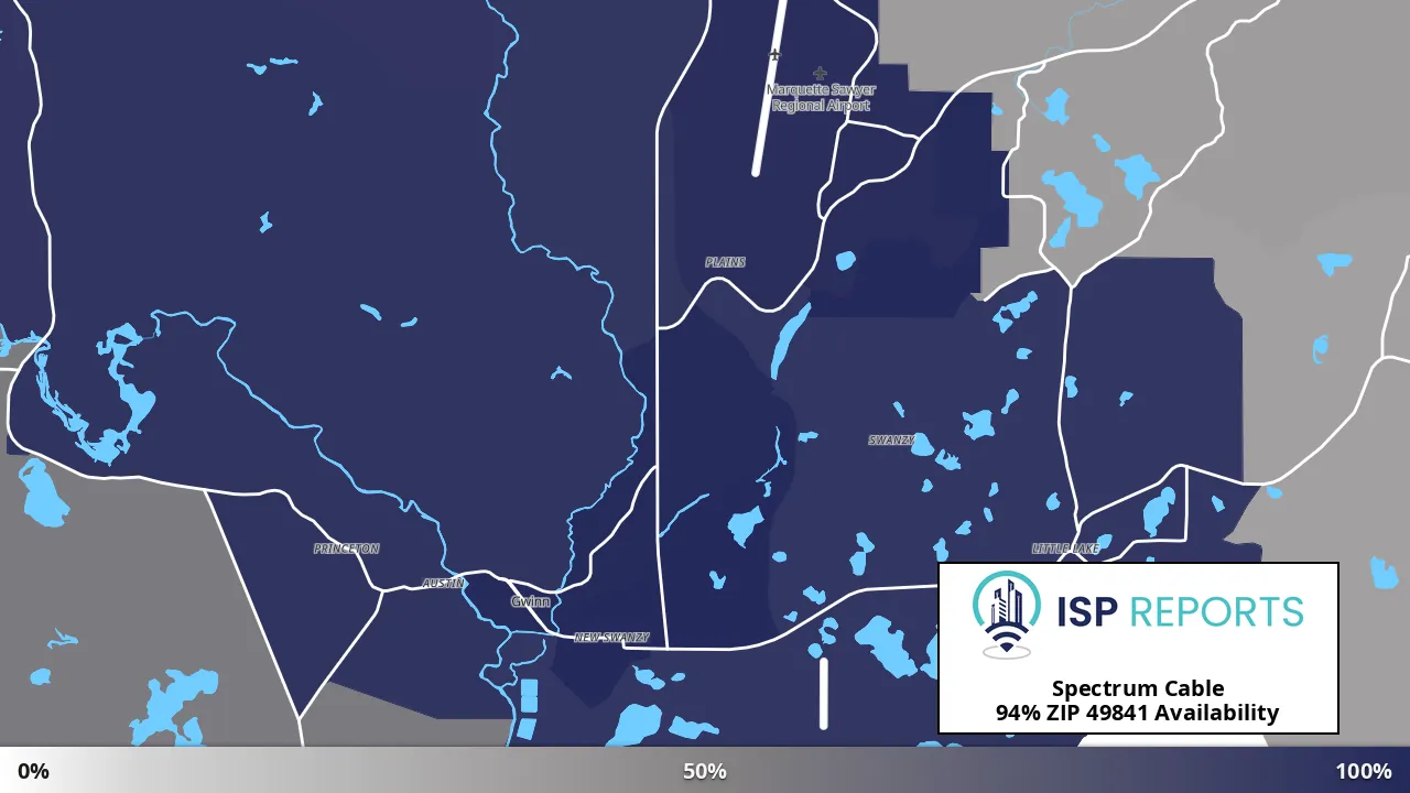 49841, MI map of internet availability