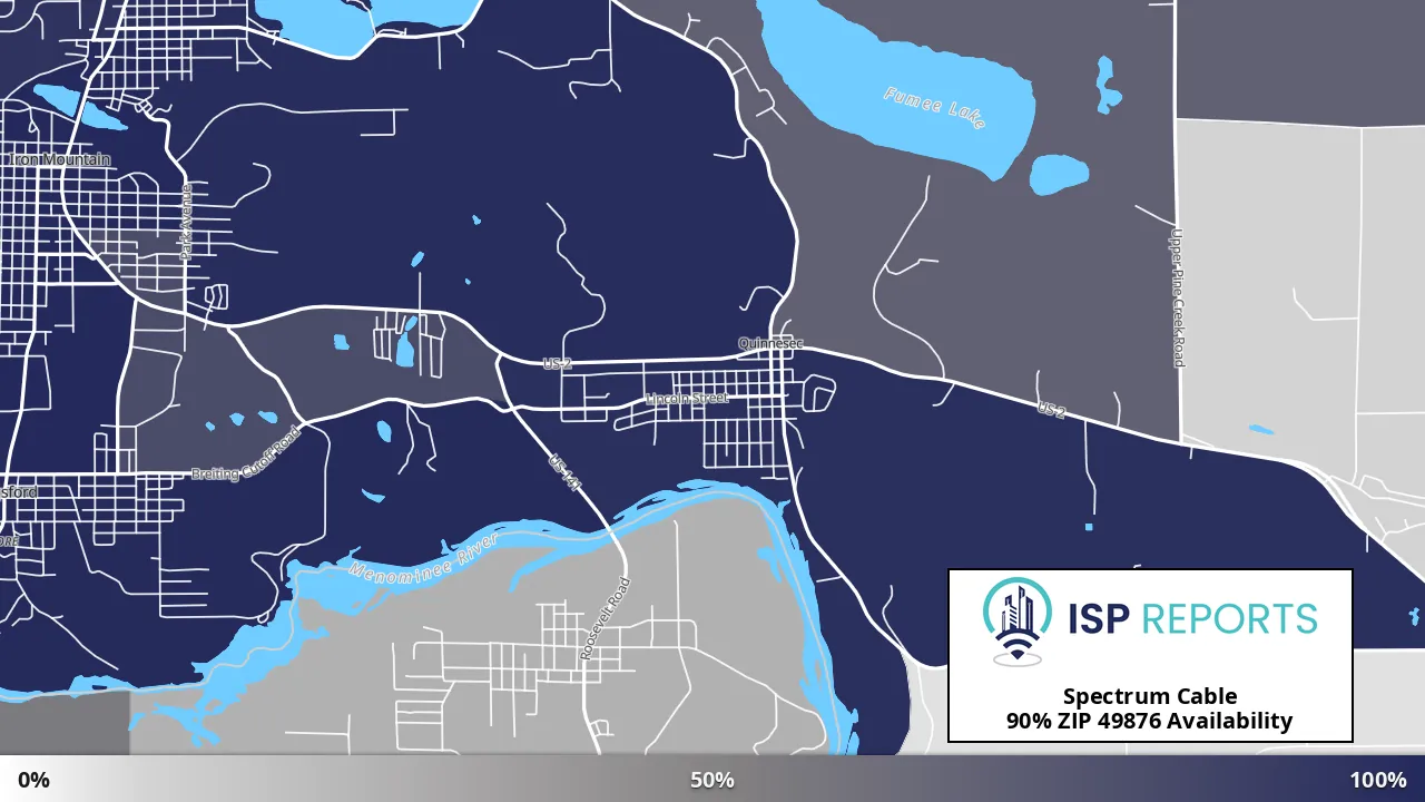 49876, MI map of internet availability