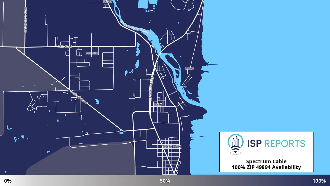 49894, MI map of internet availability