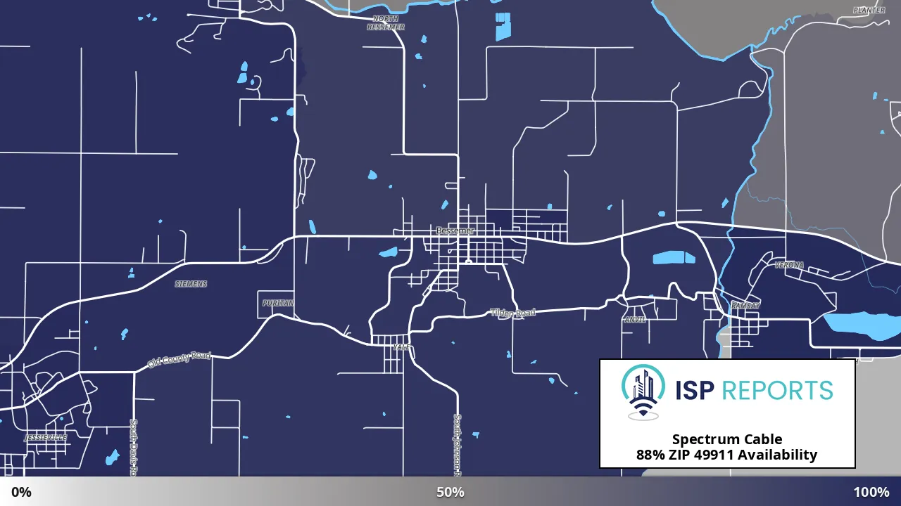 49911, MI map of internet availability