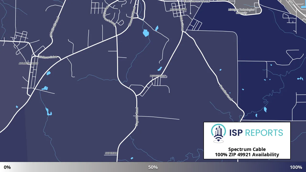 49921, MI map of internet availability