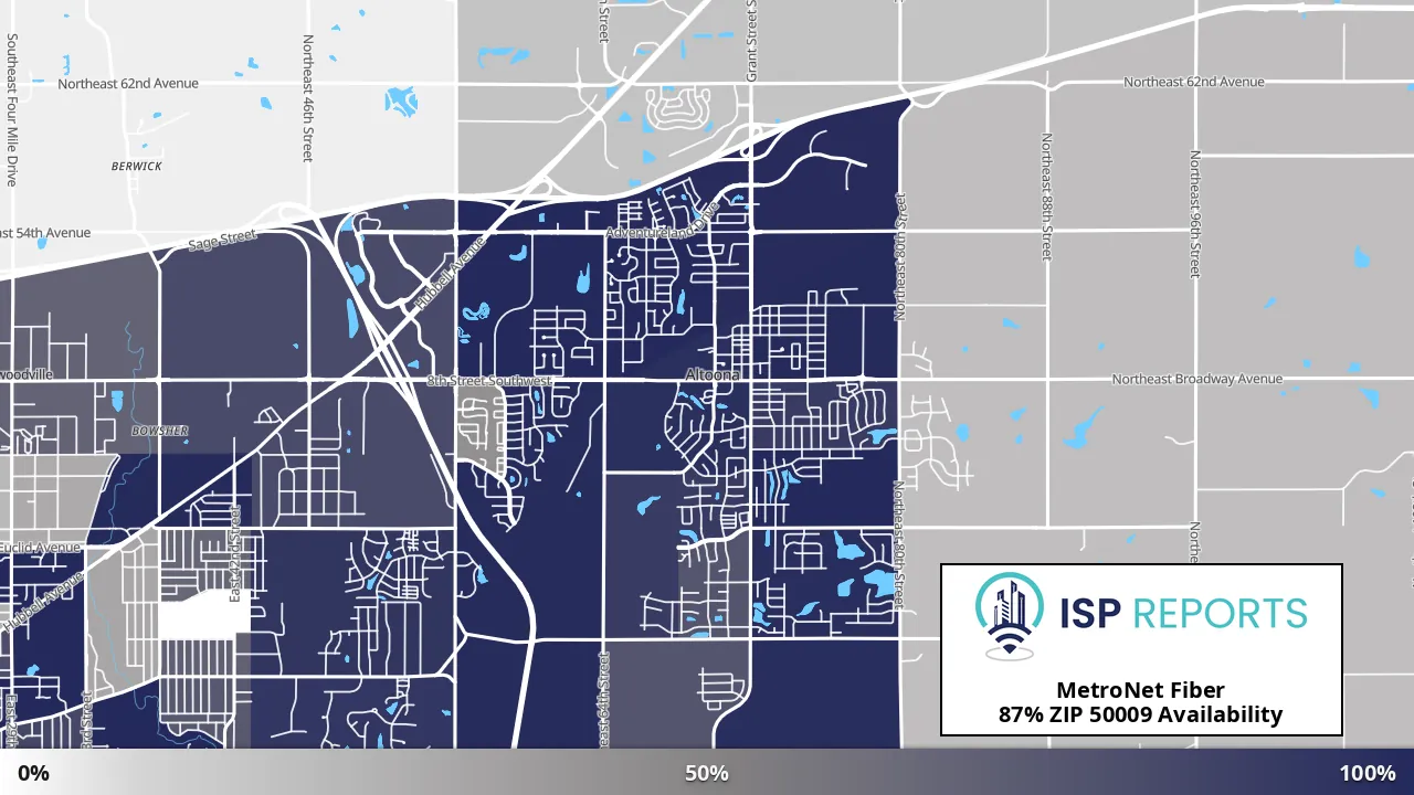 50009, IA map of internet availability