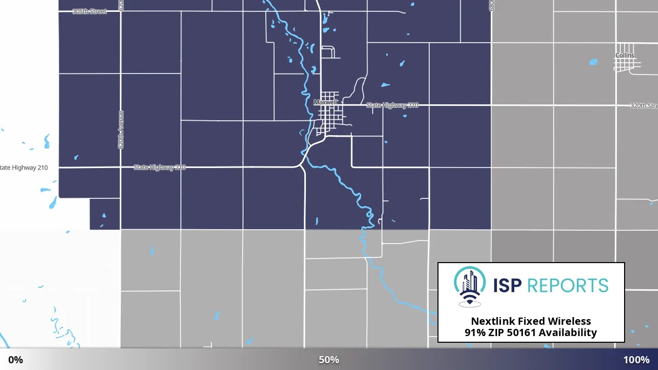 50161, IA map of internet availability