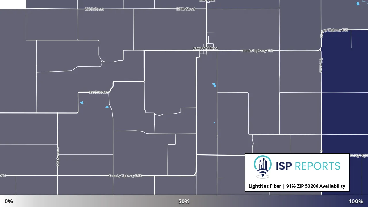 50206, IA map of internet availability