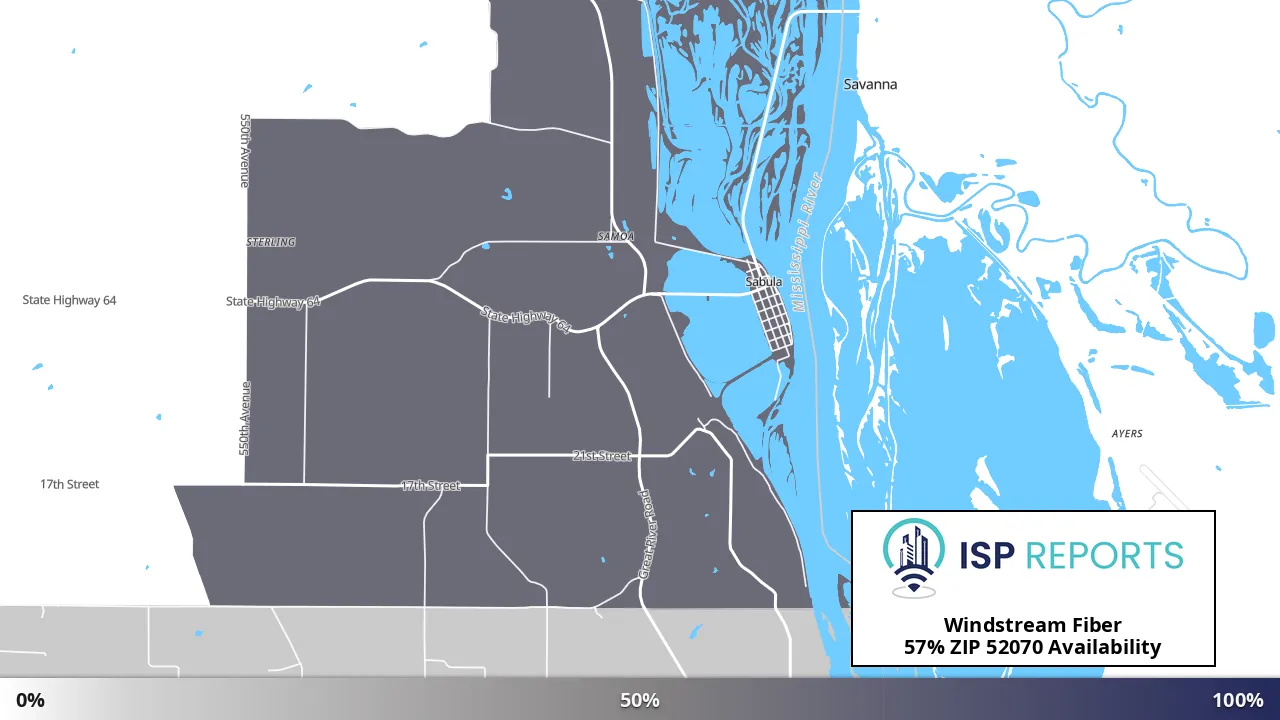 52070, IA map of internet availability