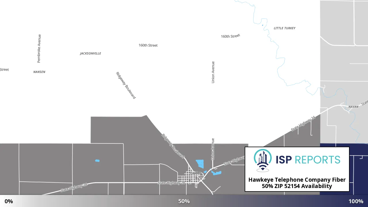 52154, IA map of internet availability