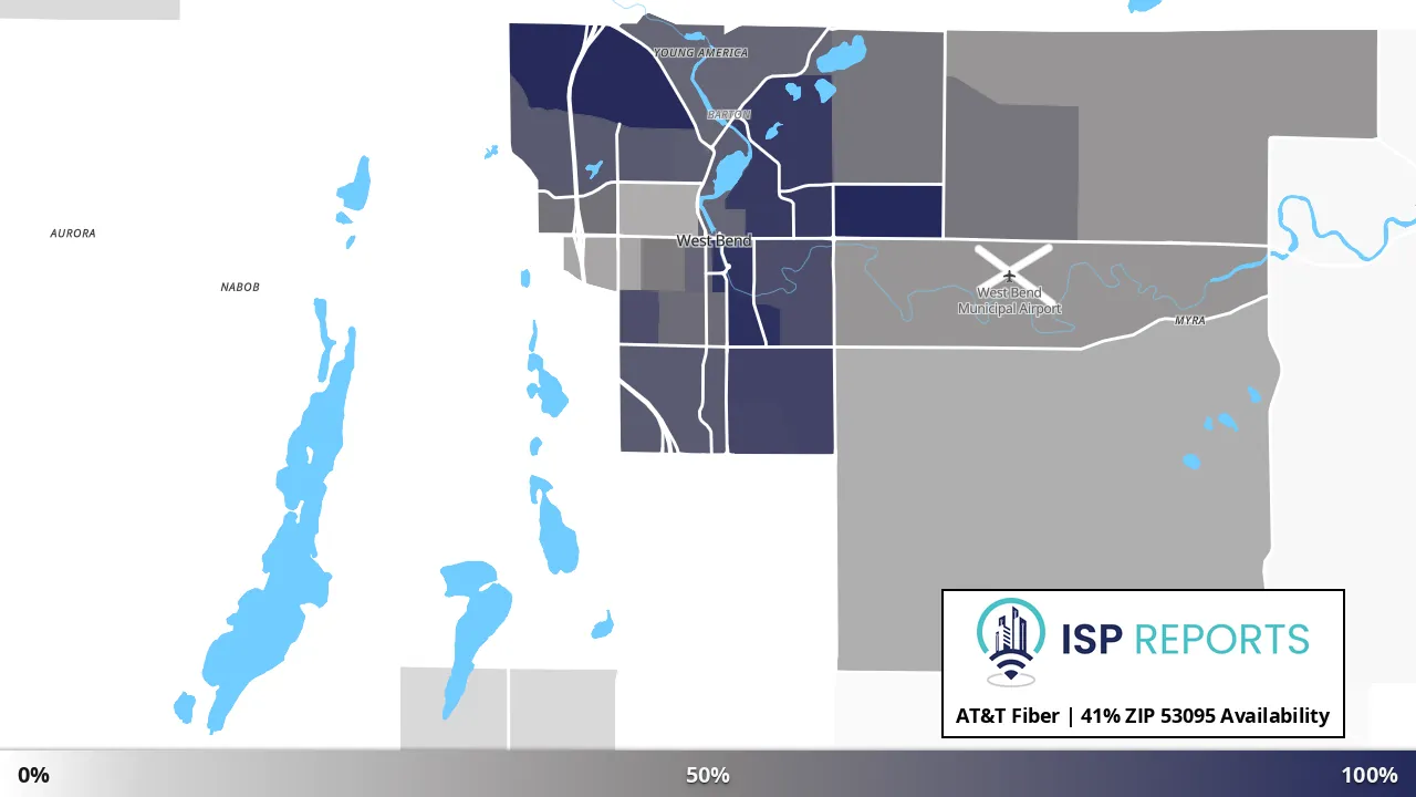 53095, WI map of internet availability