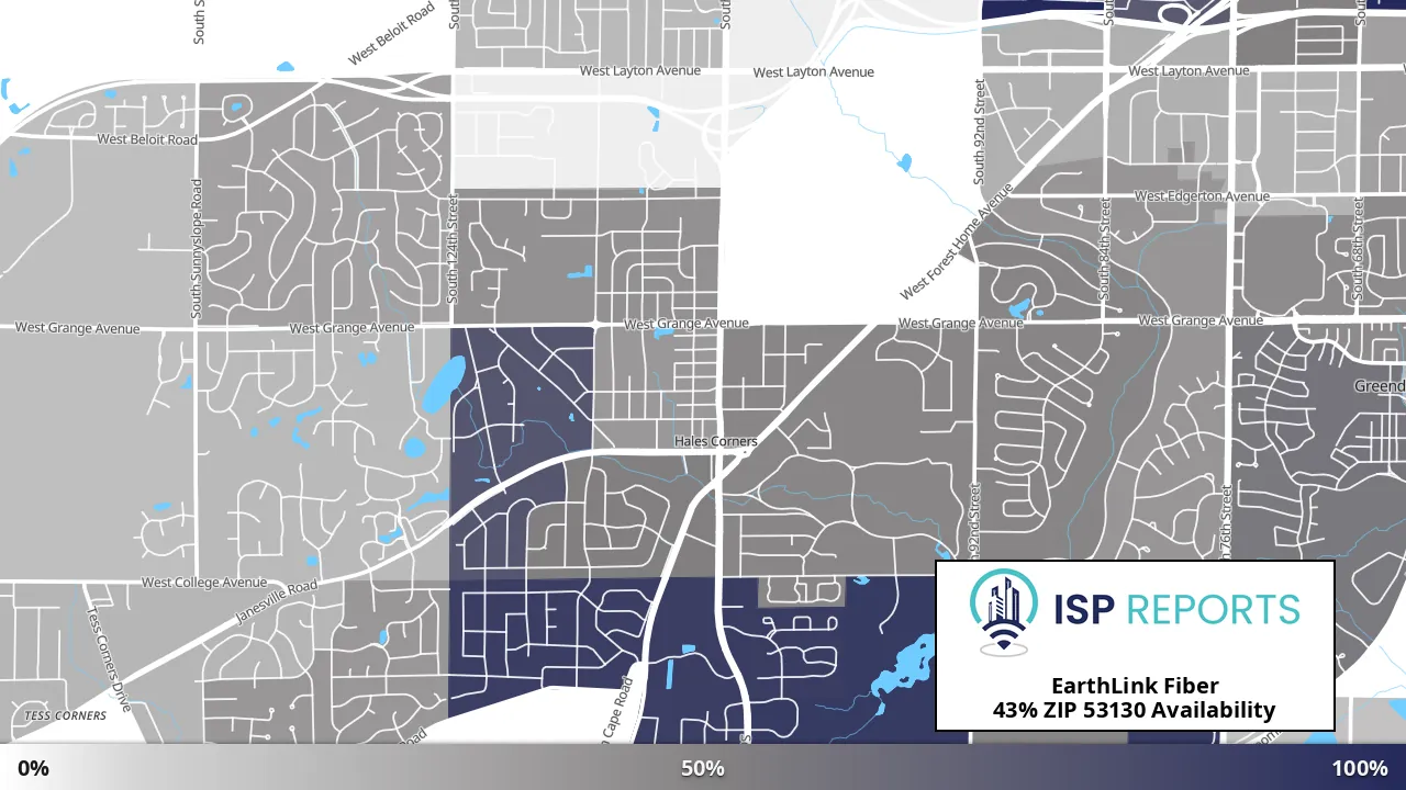 53130, WI map of internet availability