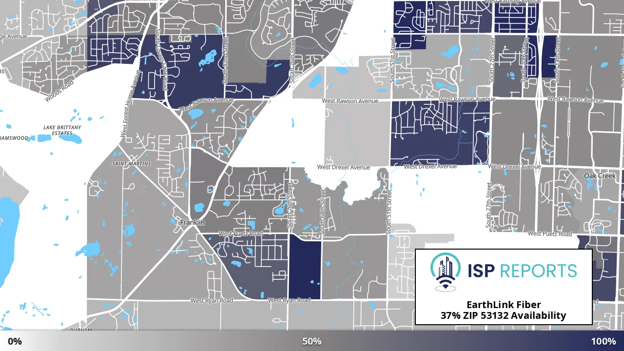 53132, WI map of internet availability