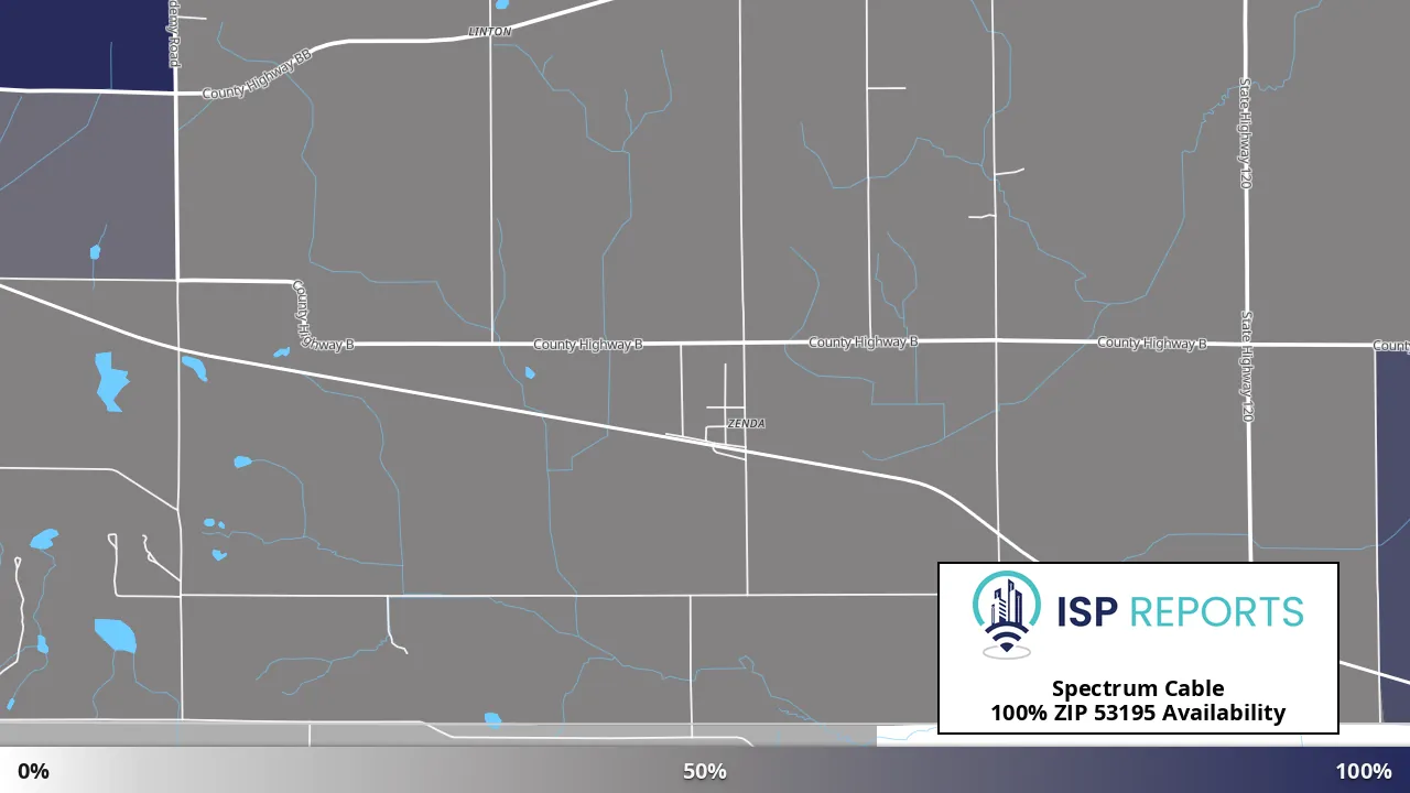 53195, WI map of internet availability