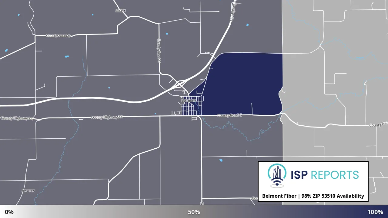 53510, WI map of internet availability