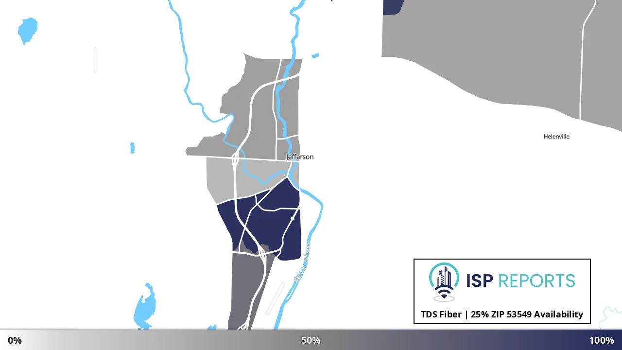 53549, WI map of internet availability