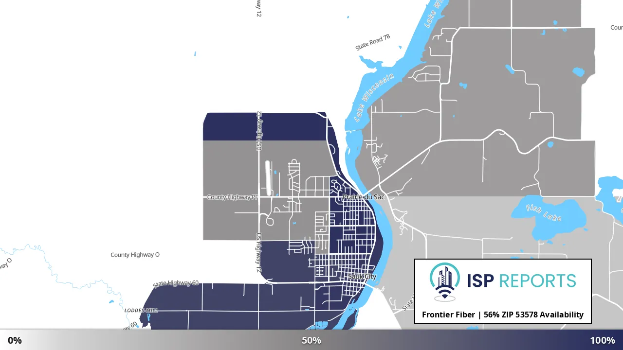 53578, WI map of internet availability