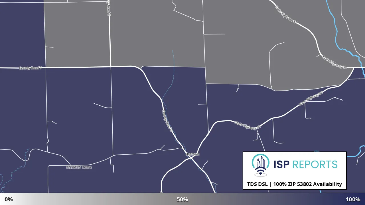 53802, WI map of internet availability
