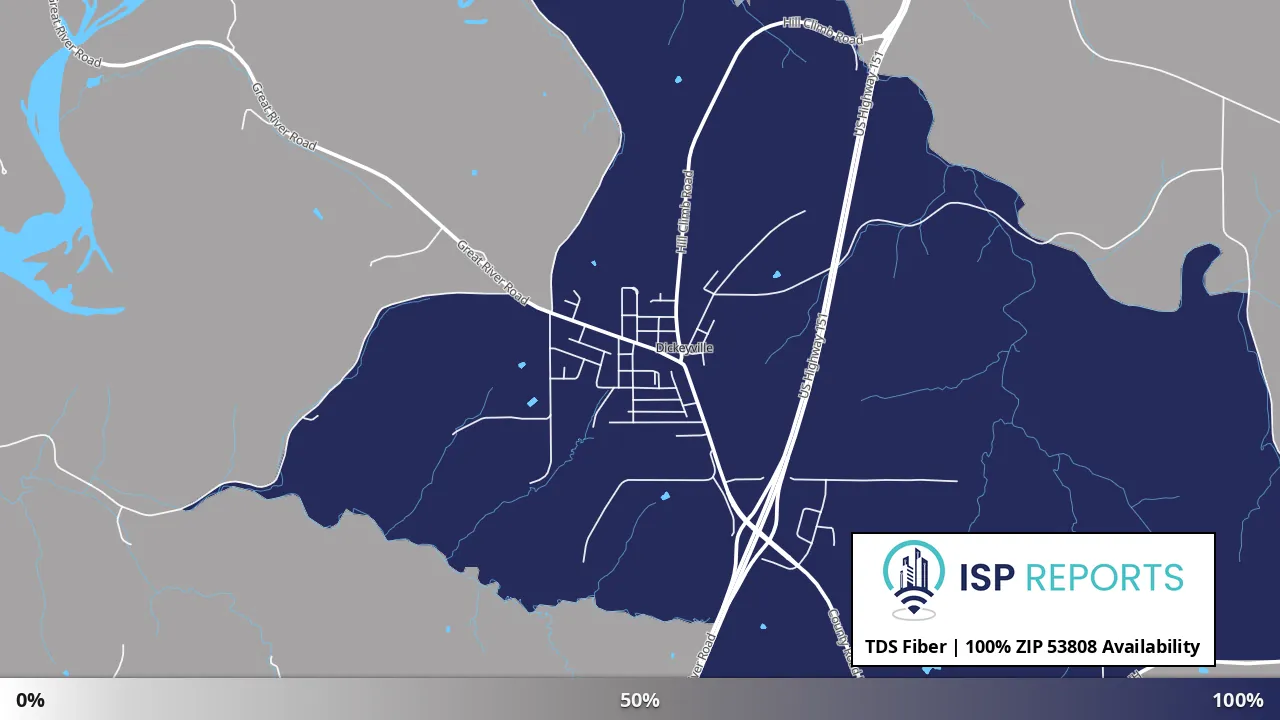 53808, WI map of internet availability