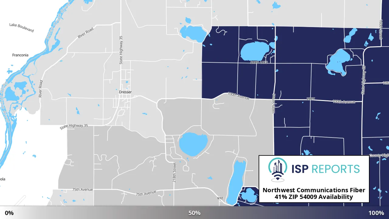 54009, WI map of internet availability