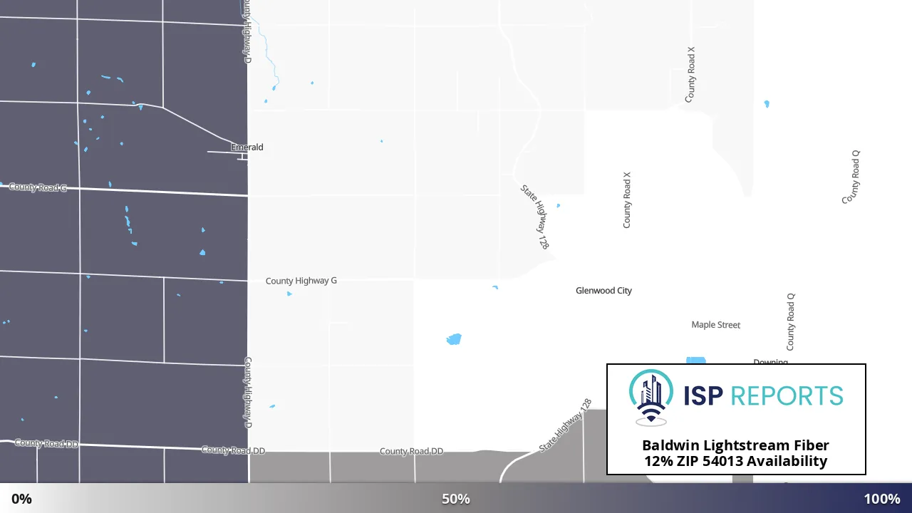 54013, WI map of internet availability