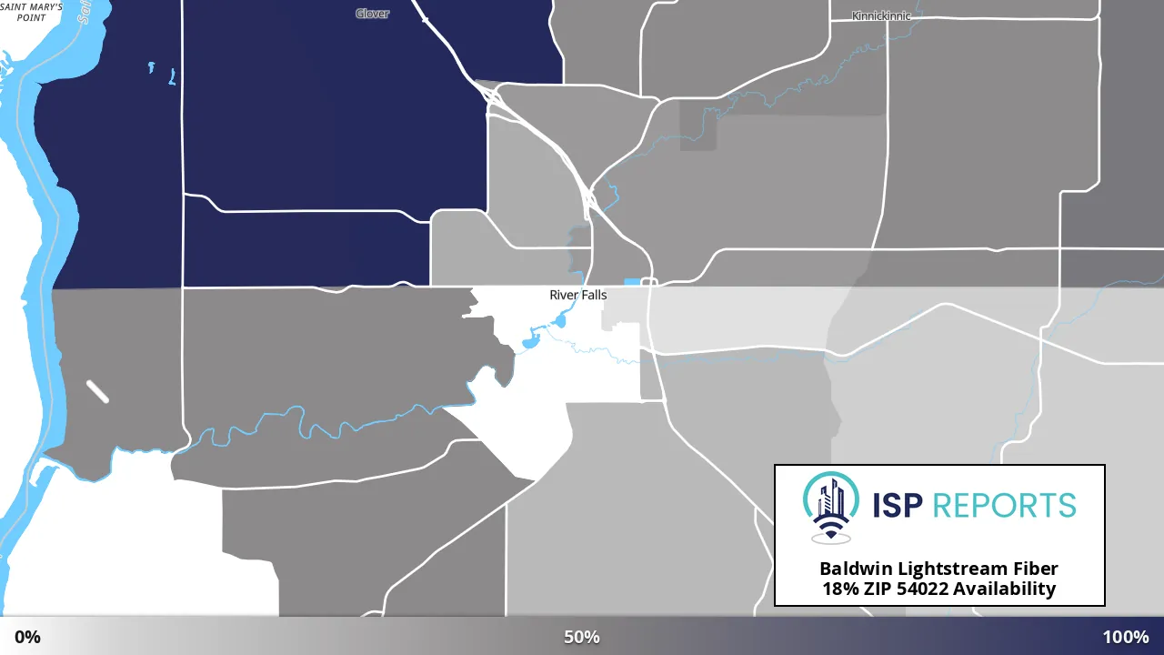 54022, WI map of internet availability